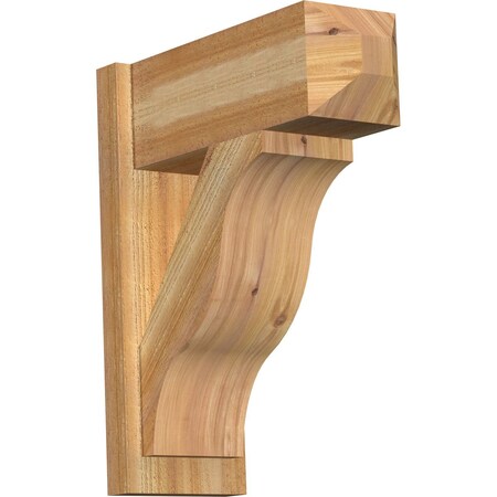 Ekena Millwork Funston Rough Sawn Craftsman Outlooker, Western Red Cedar, 8"W x 20"D x 24"H OUT08X20X24FST04RWR